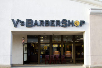 V's Barbershop Franchise exterior sign